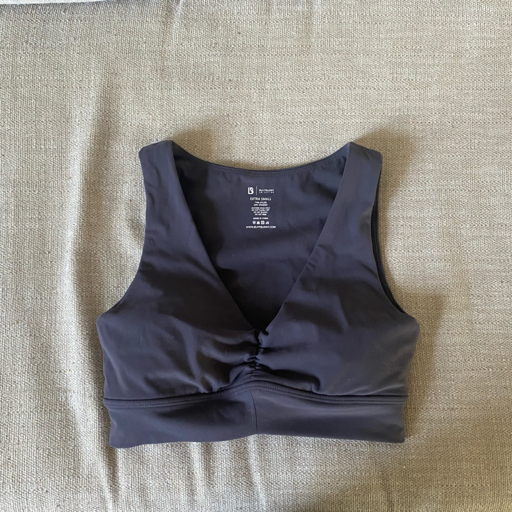 Buffbunny Synthesis Crop Top XS in Charcoal Grey